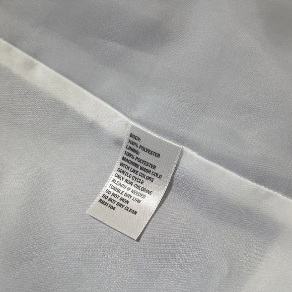 Crown & Ivy Medium Blue and White Hooded Rain Jacket - Picture 6 of 9